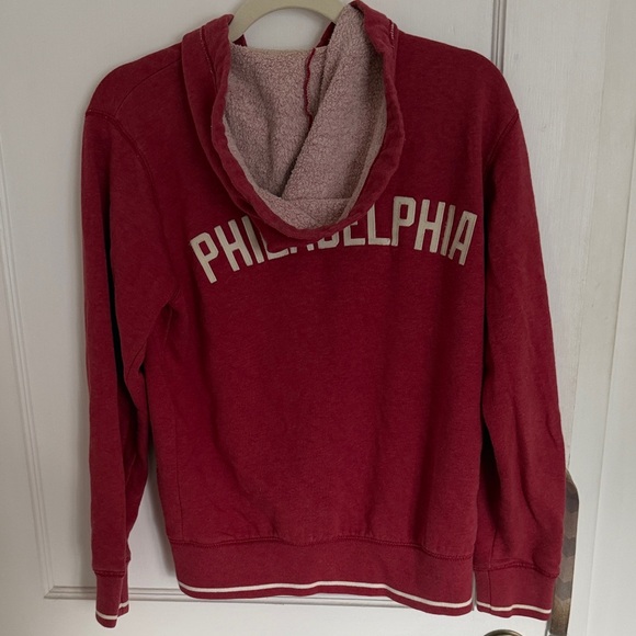 Philadelphia Phillies Mitchell & Ness Red Zip-Up Hoodie - Picture 2 of 12